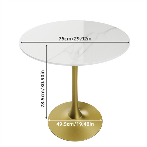 High gloss marble dining - gloss, table
