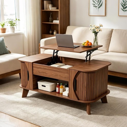 Rectangle lift top - top, coffee